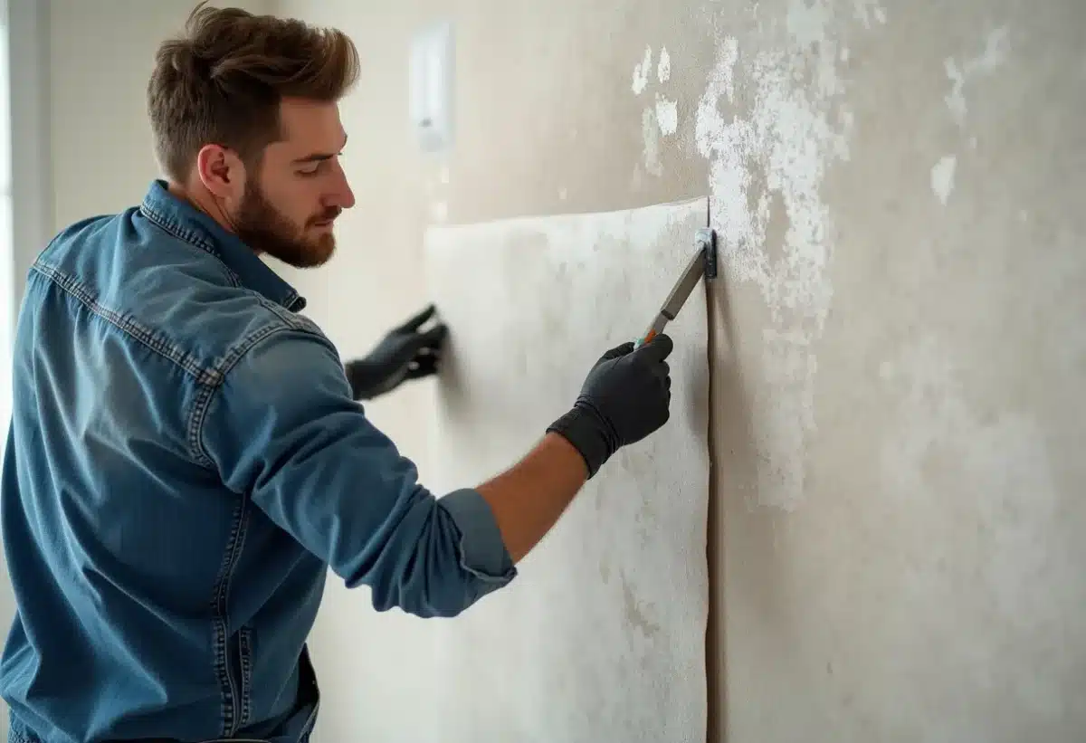 Pose de papier peint sur mur crépi : techniques et astuces